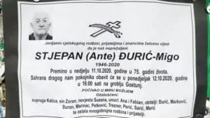 Preminuo Stjepan Đurić-Migo