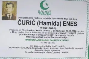 Preminuo Čurić (Hamida) Enes