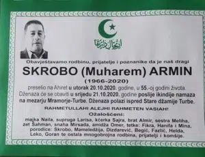 U 55.-oj godini života preminuo Skrobo Armin
