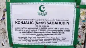 Preminuo Konjalić Sabahudin