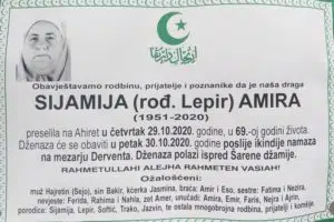 Preminula Sijamija rođ. Lepir Amira