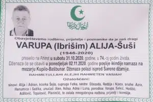 Danas dženaza Varupa Aliji