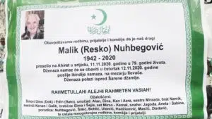 Preminuo Malik Nuhbegović