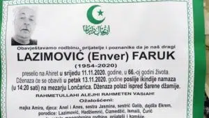 Preminuo Lazimović Faruk
