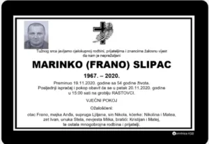 Preminuo Marinko Slipac