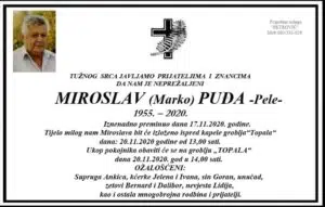 Danas sahrana Miroslavu Puđi