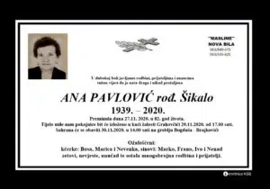 Preminula Ana Pavlović