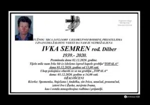 Preminula Ivka Semren