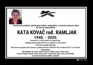 Preminula Kata Kovač