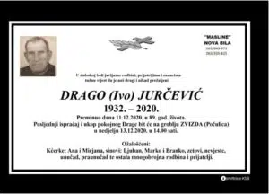 Preminuo Drago Jurčević