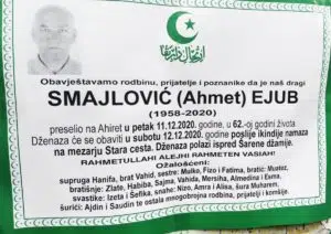 Preminuo Smajlović Ejub