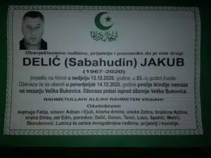 Preminuo Delić Jakub