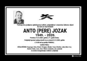 Preminuo Anto Jozak