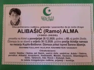 Preminula Alibašić Alma