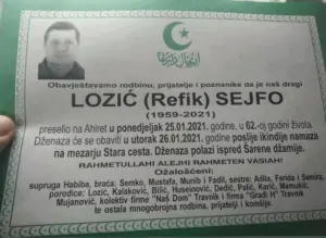 Preminuo Lozić Sejfo