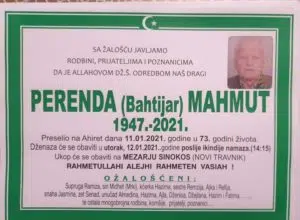 Preminuo Perenda Mahmut