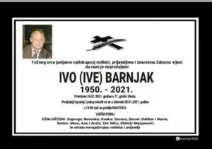 Preminuo Ivo Barnjak