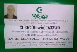 Preminuo Curić Dževad