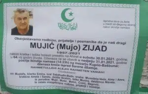 Preminuo Zijad Mujić