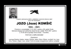 Preminuo Jozo Komšić