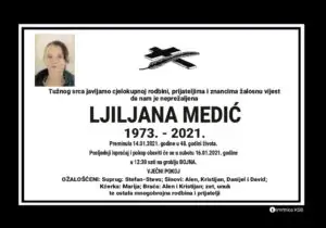 Preminula Ljiljana Medić