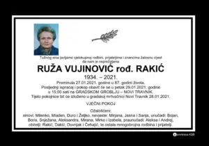 Preminula Ruža Vujinović