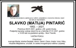 Preminuo Slavko Pintarić