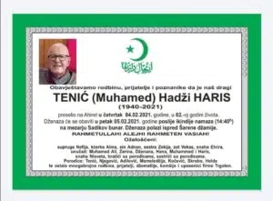 Preminuo hadži Haris Tenić