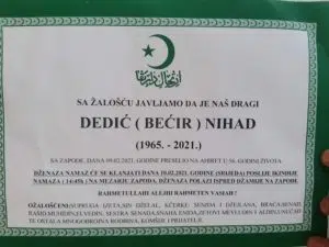 Preminuo Nihad Dedić