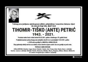 Preminuo Tihomir - Tiško Petrić