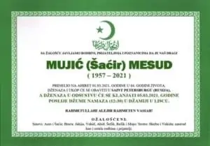 Preminuo Mesud Mujić