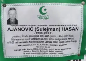 Preminuo Ajanović Hasan