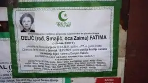 Preminula Delić Fatima