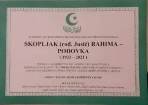 Preminula Rahima Skopljak