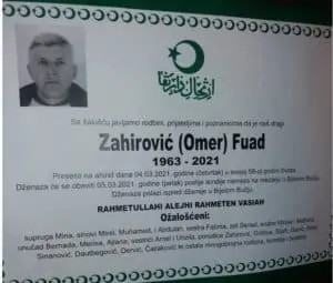 Preminuo Zahirović Fuad