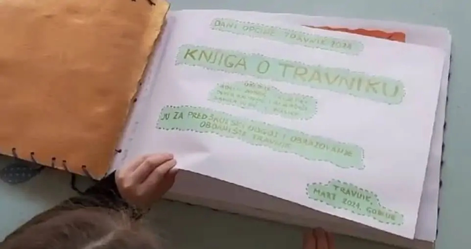 “Knjiga o Travniku” – djeca iz JU Obdanište Travnik