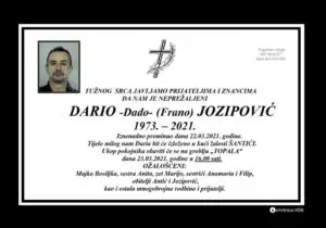 Preminuo Dario Dado Jozipović