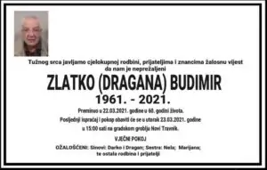 Preminuo Zlatko Budimir