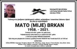 Preminuo Mato Brkan