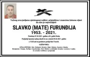 Preminuo Slavko Furunđija