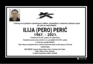 Preminuo Ilija Perić