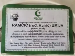 Preminula Umija Ramčić