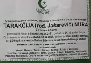 Preminula Tarakčija Nura