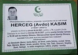 Preminuo Kasim Herceg