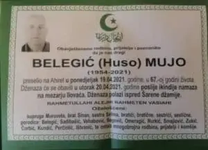 Preminuo Belegić Mujo