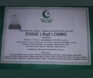 Preminuo Čogić Osmo