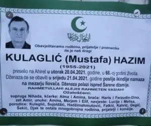 Preminuo Hazim Kulagić