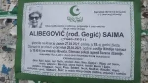 Preminula Saima Alibegović