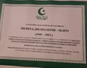Preminuo Mehina Sefir - Sejfo