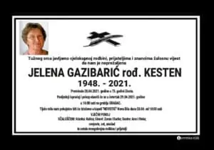 Preminula Jelena Gazibarić